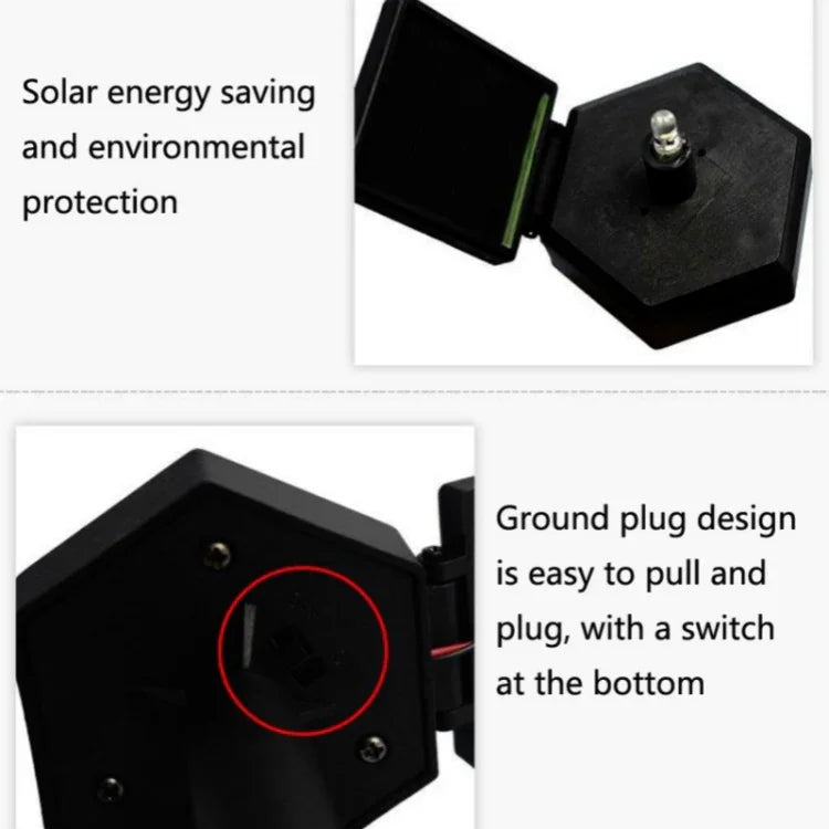 Lâmpada de Relva Solar Artesanato em Resina Papagaio para Jardim e Pátio