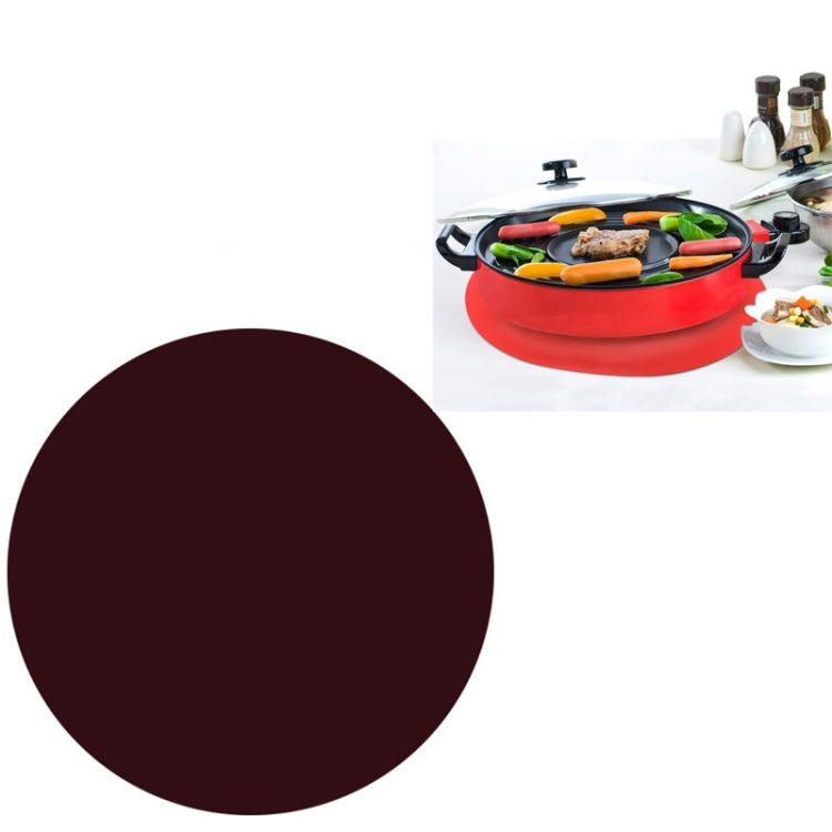 Tapete de Silicone para Micro-ondas de Grau Alimentar de 12 Polegadas, Tapete Redondo de Silicone Antiderrapante e Isolante, Preto, Vermelho, Azul, Verde, Roxo, Cinzento