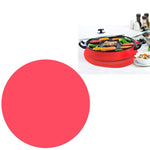 Tapete de Silicone para Micro-ondas de Grau Alimentar de 12 Polegadas, Tapete Redondo de Silicone Antiderrapante e Isolante, Preto, Vermelho, Azul, Verde, Roxo, Cinzento