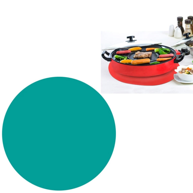 Tapete de Silicone para Micro-ondas de Grau Alimentar de 12 Polegadas, Tapete Redondo de Silicone Antiderrapante e Isolante, Preto, Vermelho, Azul, Verde, Roxo, Cinzento