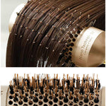 Pente de Cabelo de Alumínio Cerâmico Escova Redonda com Cerdas de Nylon Escova Profissional de Barbearia para Estilo de Cabelo