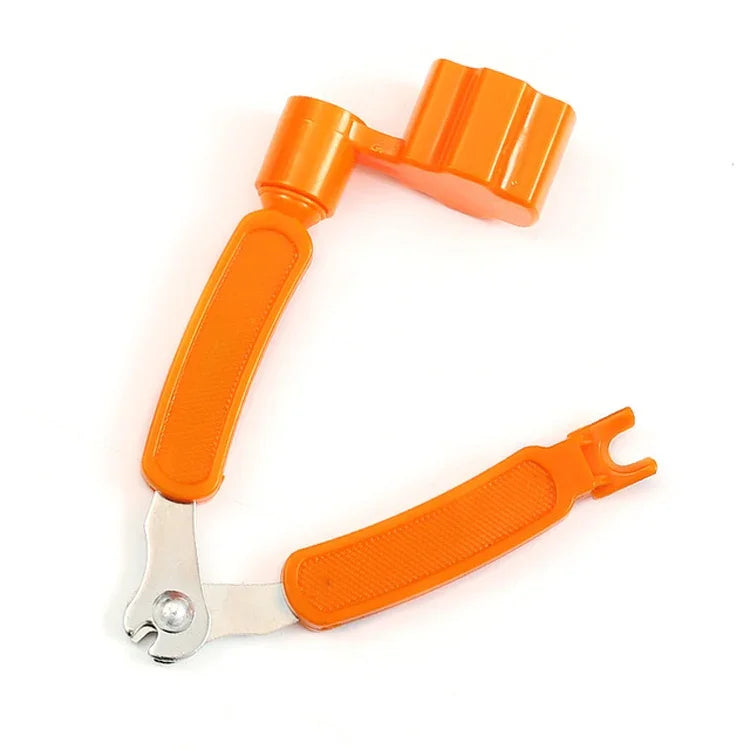 Conjunto de Ferramentas para Troca de Cordas de Guitarra, Aparador de Cordas, Enrolador de Cordas, Alicate Três em Um, Acessórios para Guitarra