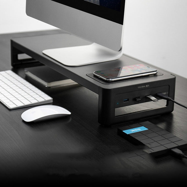 Base de armazenamento para monitor de computador Vaydeer, aumento da secretária, configuração simples