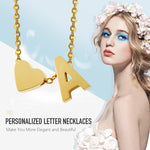 Colar de inicial em forma de coração pequeno e delicado, colar personalizado com letra, joalharia para mulheres, acessórios, presente para namorada, S