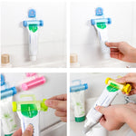2 Unidades Espremedor Criativo de Pasta de Dentes com Ventosa e Suporte, Branco, Azul, Verde, Amarelo, Rosa