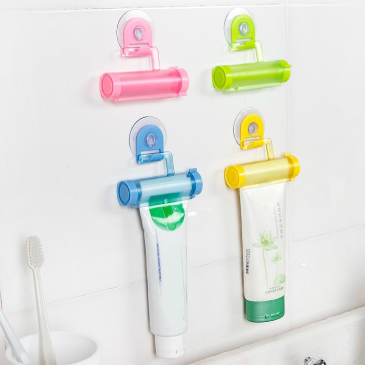 2 Unidades Espremedor Criativo de Pasta de Dentes com Ventosa e Suporte, Branco, Azul, Verde, Amarelo, Rosa