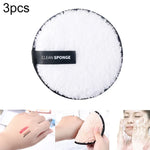 3 PCS Panos de Microfibra para Remover Almofadas, Toalha de Limpeza Facial Reutilizável para Maquilhagem