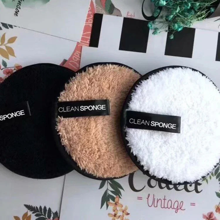 3 PCS Panos de Microfibra para Remover Almofadas, Toalha de Limpeza Facial Reutilizável para Maquilhagem