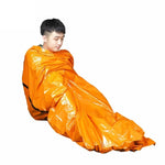 Saco-Cama para Exterior Pe Alívio de Catástrofes & Prevenção de Frio Isolamento Térmico & Saco-Cama de Emergência para Calor, Verde, Laranja