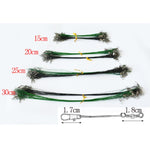 20 Peças de Fio Frontal Luya com Pino Fio Anti-mordida, 20CM, 25CM, 30CM, 15CM