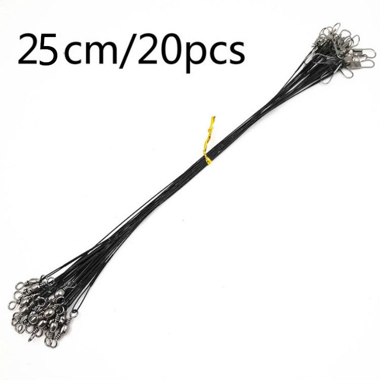 20 Peças de Fio Frontal Luya com Pino Fio Anti-mordida, 20CM, 25CM, 30CM, 15CM