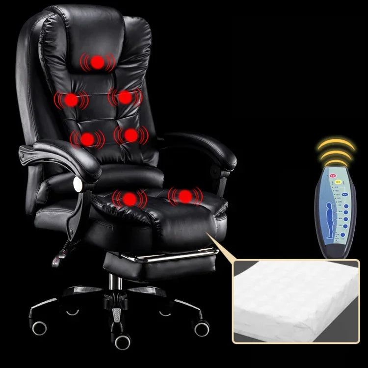 Cadeira Giratória Elevatória Moderna Minimalista, Cadeira Preguiçosa de Jogo com Massagem e Pés de Aço para Escritório