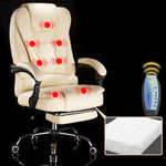 Cadeira Giratória Elevatória Moderna Minimalista, Cadeira Preguiçosa de Jogo com Massagem e Pés de Aço para Escritório