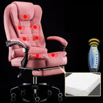 Cadeira Giratória Elevatória Moderna Minimalista, Cadeira Preguiçosa de Jogo com Massagem e Pés de Aço para Escritório