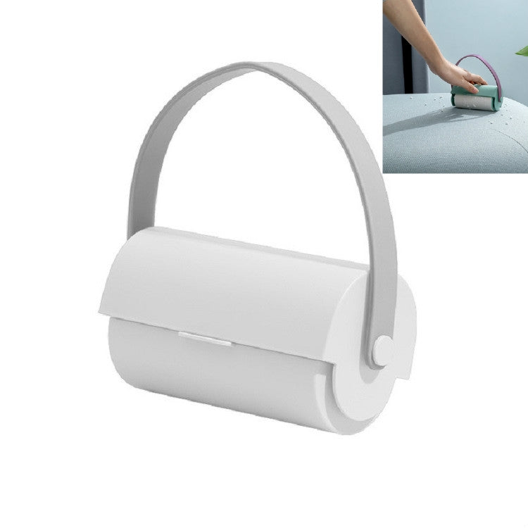 Escova Portátil com Rolamento e Cordão para Remoção Conveniente de Pêlos e Poeira em Roupa