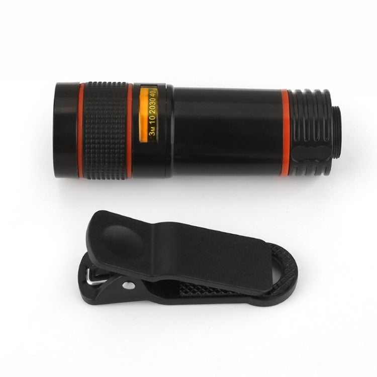 Lente Externa de Zoom Telefoto 12X para Câmara de Telemóvel