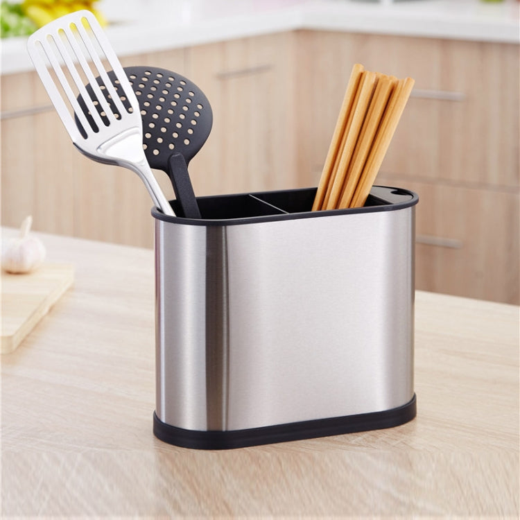 Suporte para pauzinhos em aço inoxidável, caixa de armazenamento para utensílios domésticos, cilindro de drenagem, quadrado