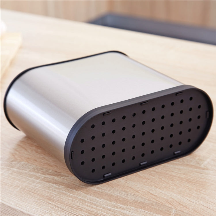 Suporte para pauzinhos em aço inoxidável, caixa de armazenamento para utensílios domésticos, cilindro de drenagem, quadrado