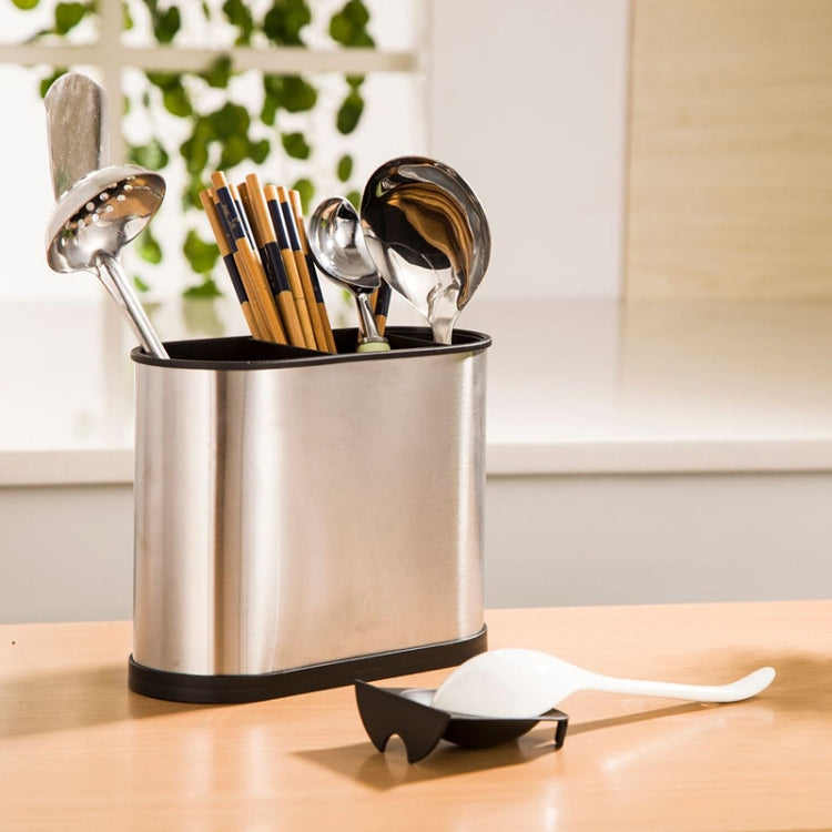 Suporte para pauzinhos em aço inoxidável, caixa de armazenamento para utensílios domésticos, cilindro de drenagem, quadrado