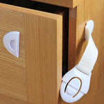 10 PCS Fecho Invisível para Porta de Armário, Tranca para Gaveta Infantil, Fechos de Segurança para Armazenamento Doméstico, Fecho de Segurança para Armário de Bebé, 10 PCS
