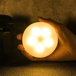 Luz Noturna LED com Indução Inteligente de Corpo Humano para Quarto, Lâmpada de Mesa de Cabeceira, Modelo a Bateria, Recarregável