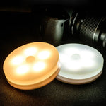 Luz Noturna LED com Indução Inteligente de Corpo Humano para Quarto, Lâmpada de Mesa de Cabeceira, Modelo a Bateria, Recarregável