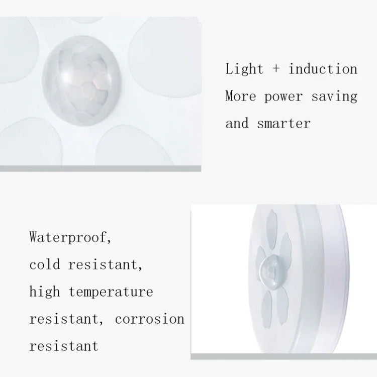 Luz Noturna LED com Indução Inteligente de Corpo Humano para Quarto, Lâmpada de Mesa de Cabeceira, Modelo a Bateria, Recarregável