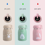 Caneca Térmica de Desenho Animado Medição Inteligente de Temperatura Mudança de Cor Copo de Água para Casal Crianças Estudantes, Ecrã Digital, Rosa, Ecrã Digital, Azul, Ecrã Digital, Verde, Ecrã Digital, Castanho
