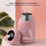 Caneca Térmica de Desenho Animado Medição Inteligente de Temperatura Mudança de Cor Copo de Água para Casal Crianças Estudantes, Ecrã Digital, Rosa, Ecrã Digital, Azul, Ecrã Digital, Verde, Ecrã Digital, Castanho