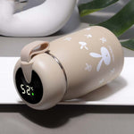 Caneca Térmica de Desenho Animado Medição Inteligente de Temperatura Mudança de Cor Copo de Água para Casal Crianças Estudantes, Ecrã Digital, Rosa, Ecrã Digital, Azul, Ecrã Digital, Verde, Ecrã Digital, Castanho