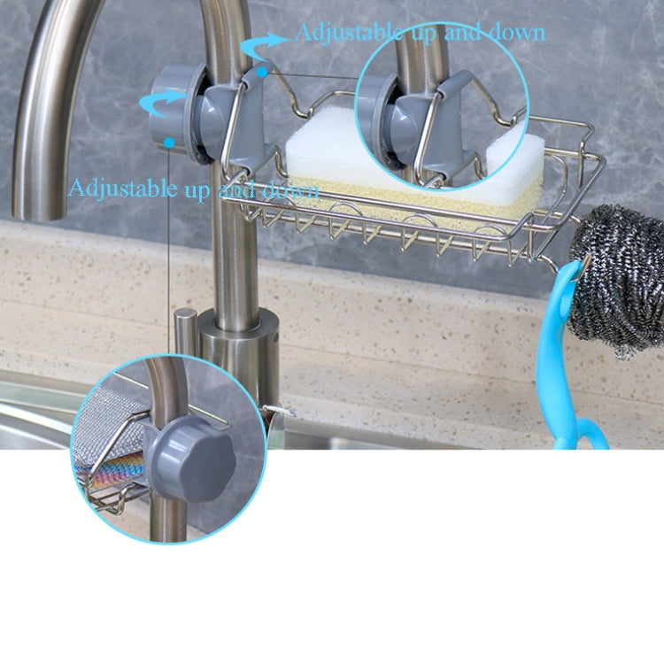 Suporte para Torneira de Aço Inoxidável Perfurado Suporte de Armazenamento para Pia de Cozinha Livre para Pano, Esponja, Tipo A, Tipo B, Tipo C