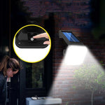 Luz de Parede Solar para Exterior, Impermeável, com Indução por Corpo Humano, Lâmpada de Jardim e Luz de Rua, 48 LED, 54 LED, 54 COB, 32 LED