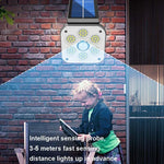 Luz de Parede Solar para Exterior, Impermeável, com Indução por Corpo Humano, Lâmpada de Jardim e Luz de Rua, 48 LED, 54 LED, 54 COB, 32 LED
