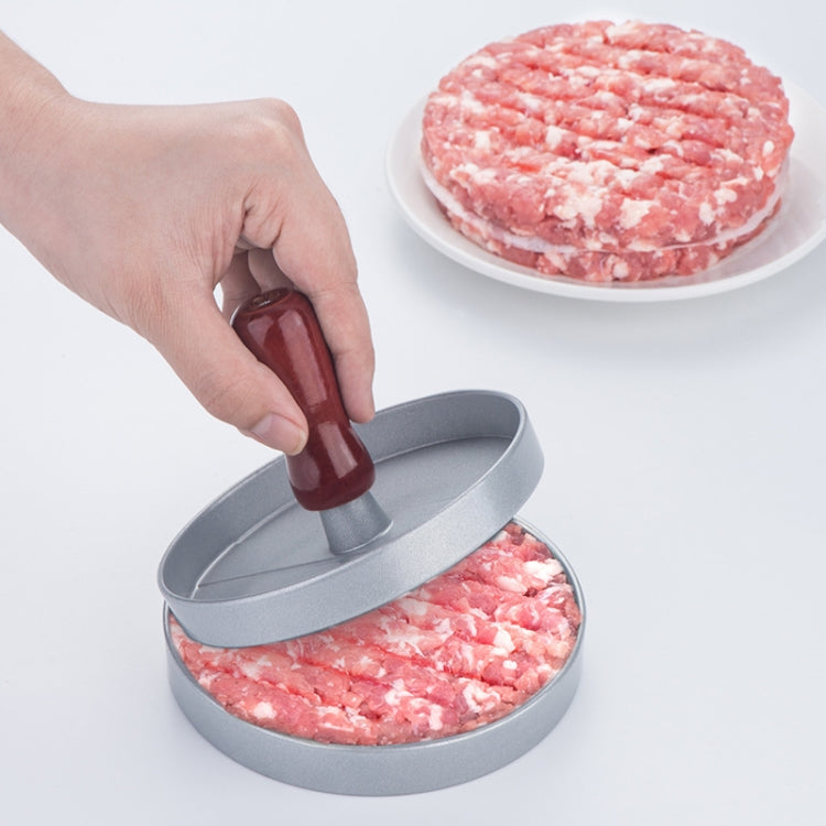 Prensa para Carne de Hambúrguer Molde para Hambúrguer, 1 Unidade com Cabo Castanho