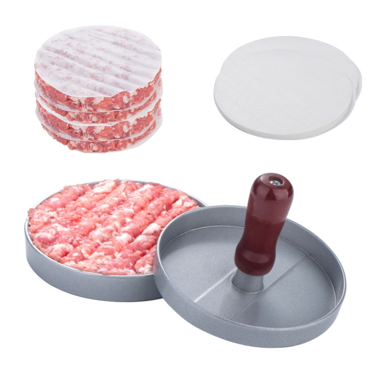 Prensa para Carne de Hambúrguer Molde para Hambúrguer, 1 Unidade com Cabo Castanho