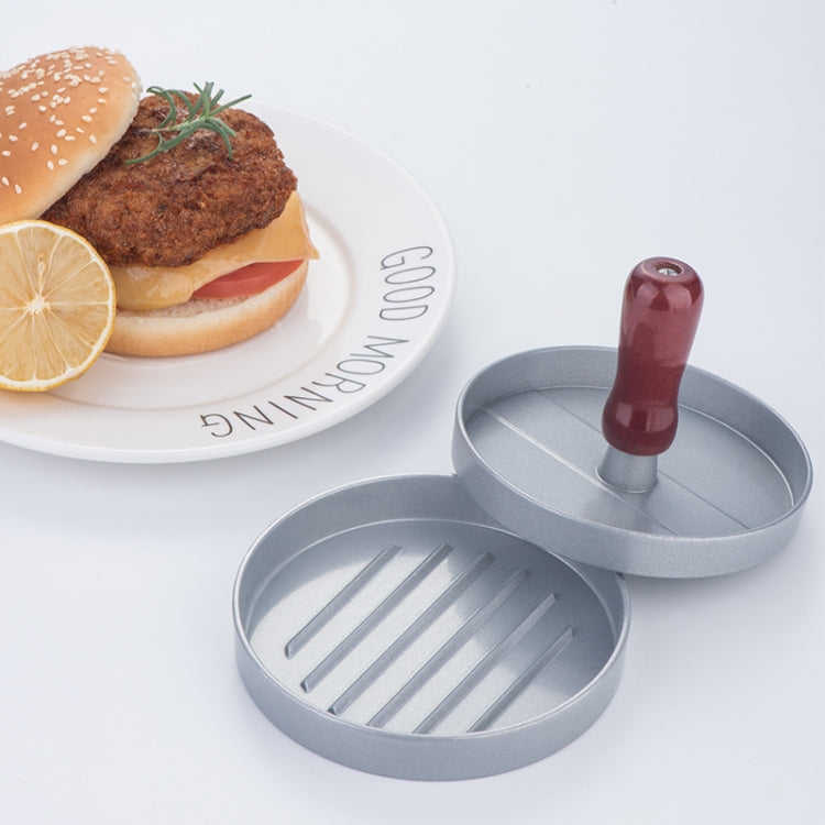 Prensa para Carne de Hambúrguer Molde para Hambúrguer, 1 Unidade com Cabo Castanho