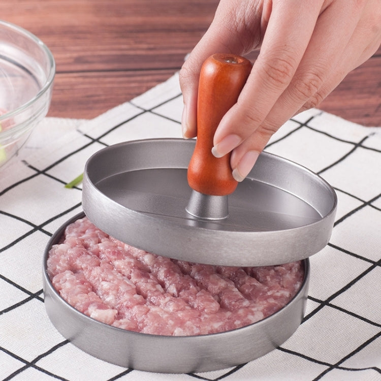 Prensa para Carne de Hambúrguer Molde para Hambúrguer, 1 Unidade com Cabo Castanho