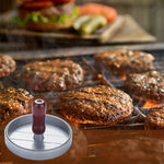 Prensa para Carne de Hambúrguer Molde para Hambúrguer, 1 Unidade com Cabo Castanho