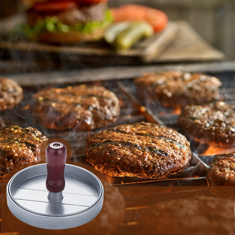 Prensa para Carne de Hambúrguer Molde para Hambúrguer, 1 Unidade com Cabo Castanho
