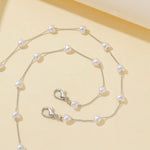 Cordão para Máscara Love Pearl Anti-Perda, Corrente para Pendurar Máscara no Pescoço e Óculos, Corrente Love Pearl