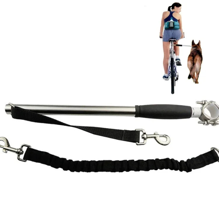 Trela de Tração para Bicicleta com Mola Retrátil, Trela de Tração para Bicicleta