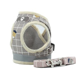Colete Refletor e Respirável Corda de Tração Trela de Peito para Animal de Estimação, XS, S, M, XL
