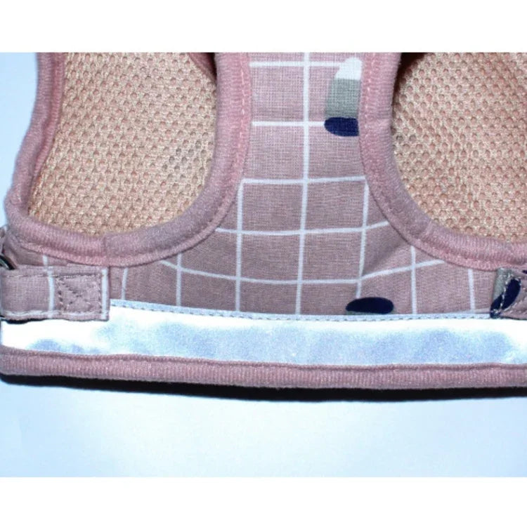 Colete Refletor e Respirável Corda de Tração Trela de Peito para Animal de Estimação, XS, S, M, XL