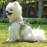 Colete Refletor e Respirável Corda de Tração Trela de Peito para Animal de Estimação, XS, S, M, XL