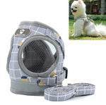 Colete Refletor e Respirável Corda de Tração Trela de Peito para Animal de Estimação, XS, S, M, XL