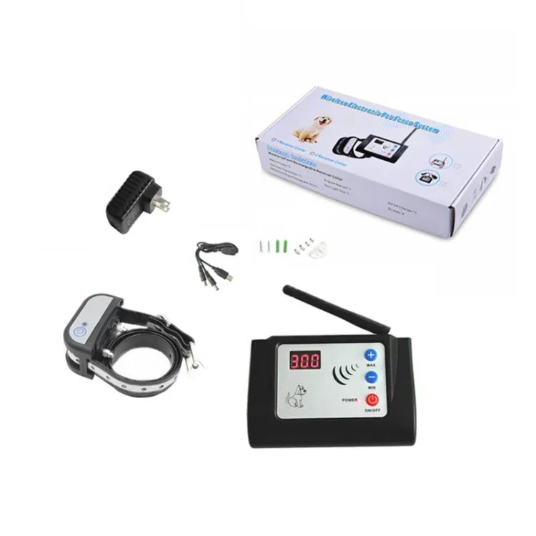 Coleira Impermeável com Cerca Inteligente Sem Fios 300 Metros com Fio Reflector Noturno Cerca Protetora, 450G, 570G, 685G