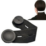 Fivela ajustadora para gancho de máscara, cordão extensível para orelhas antiderrapante e anti-esmagamento, branco, preto