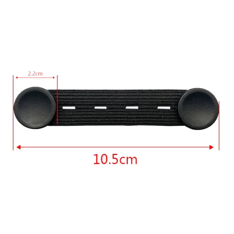 Fivela ajustadora para gancho de máscara, cordão extensível para orelhas antiderrapante e anti-esmagamento, branco, preto