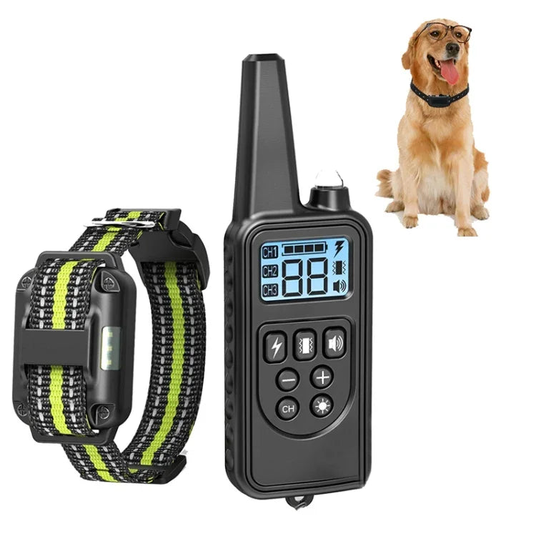 Coleira Bark Stopper Pet Supplies Coleira de Controlo Remoto Dispositivo de Treino para Cães, 880-1 Preto, 880-1 Verde, 880-2, 880-3
