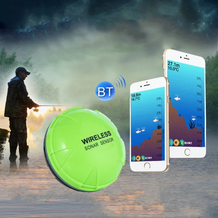 Localizador de Peixes Sem Fios para Telemóvel Sonar Localizador de Peixes APP Localizador de Peixes Subaquático Equipamento de Pesca, APP Localizador de Peixes Subaquático, 2